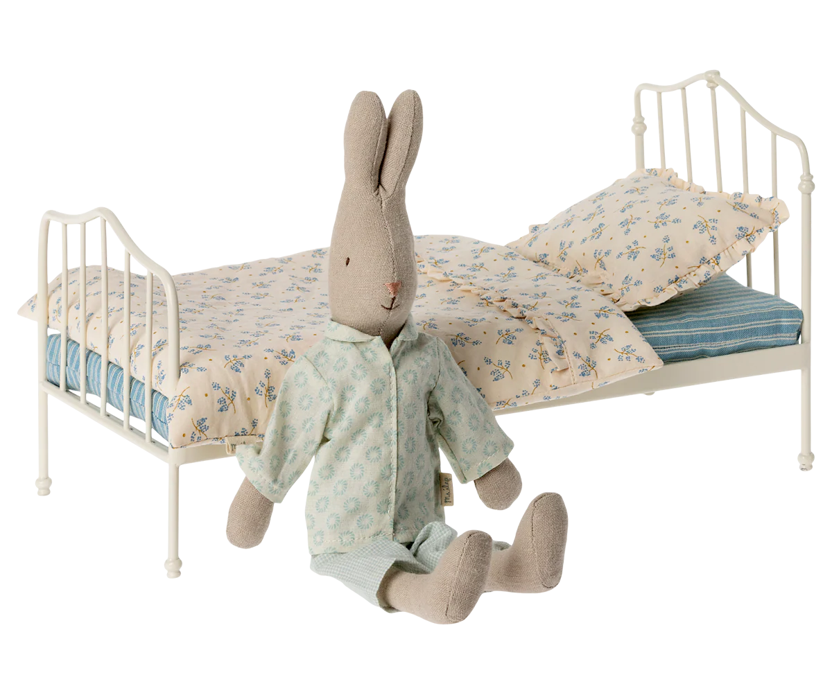 Vintage Bed, Miniature - Blue by Maileg - Image 2