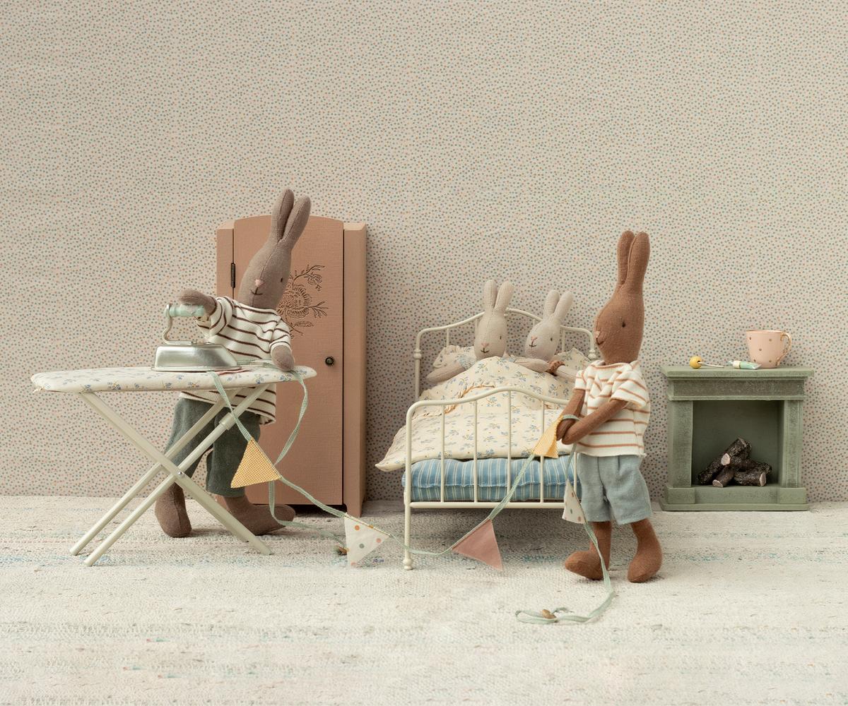 Vintage Bed, Miniature - Blue by Maileg - Image 3