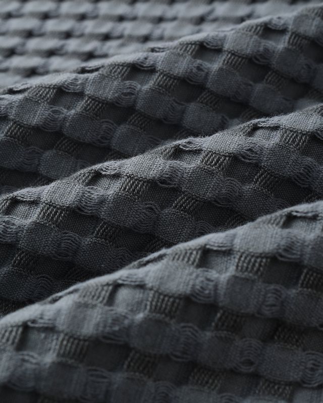 Waffle Baby Blanket - Ocean by Quincy Mae - Image 3