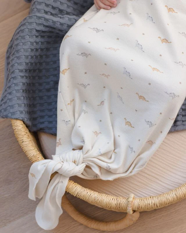 Waffle Baby Blanket - Ocean by Quincy Mae - Image 6