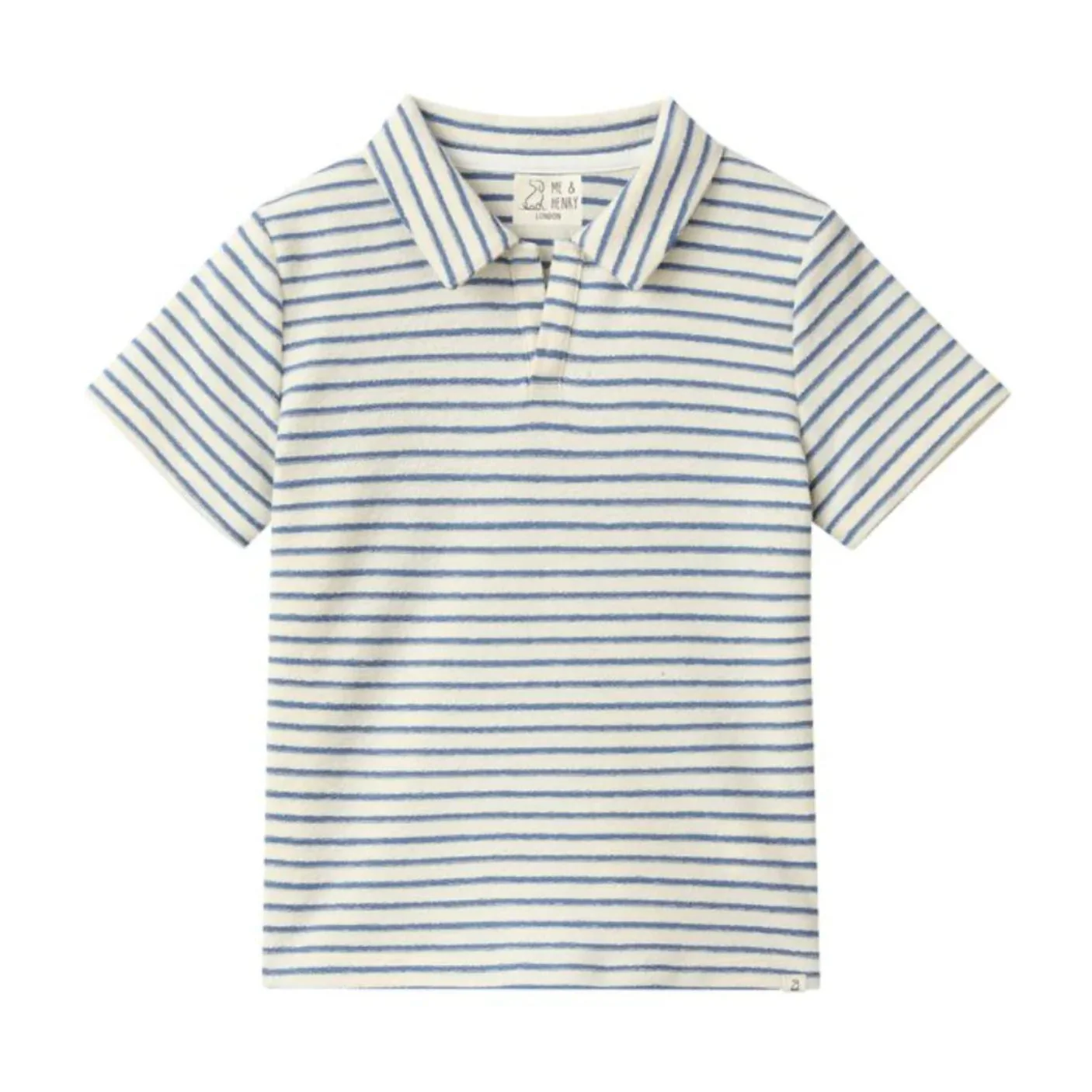Watergate Terry Polo - Chambray Stripe by Me & Henry