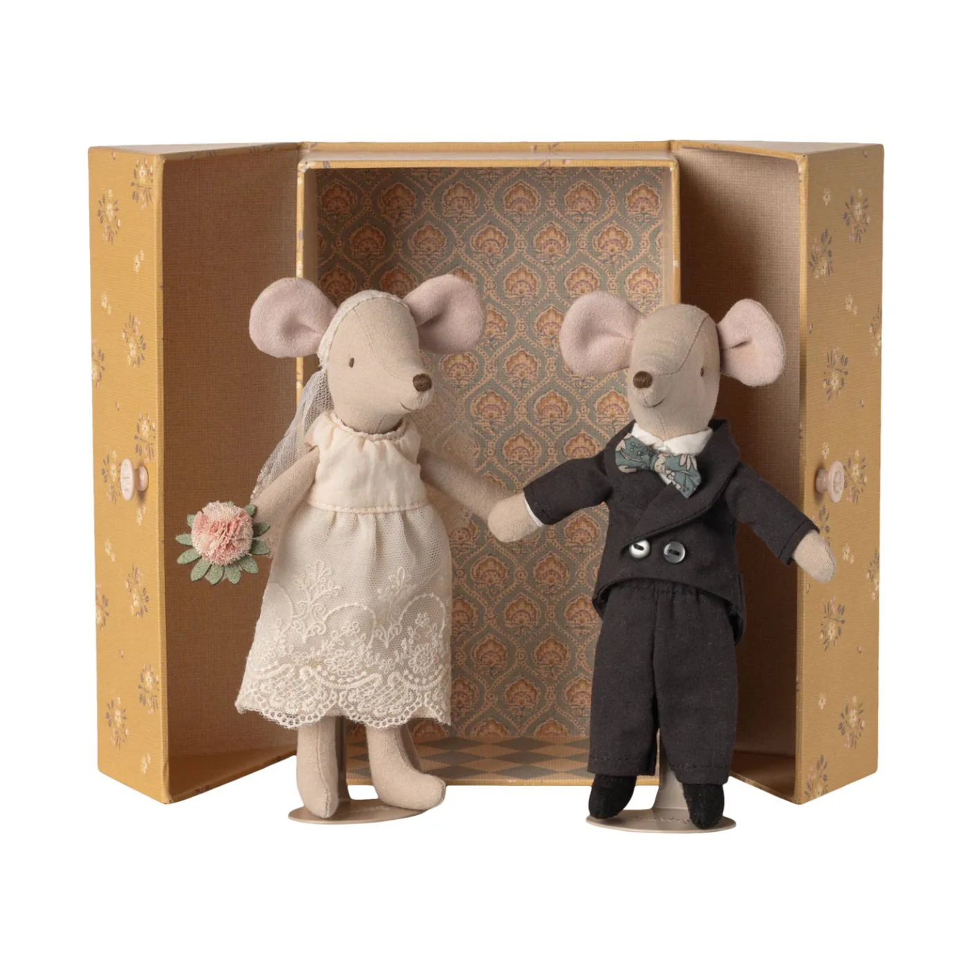 Wedding Mice Couple in Box, Mum and Dad by Maileg
