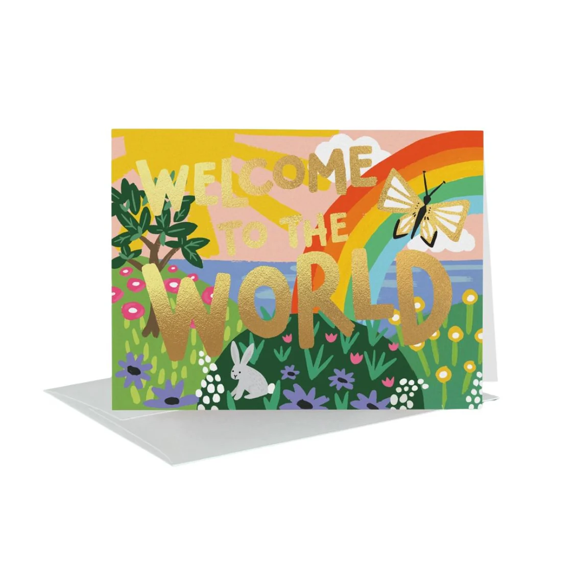 Welcome To the World Greeting Card with Gold Foil by Idlewild Co.