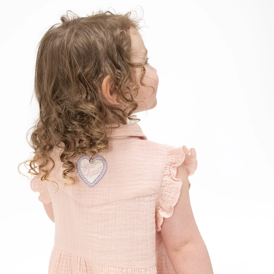 Western Pearl Snap Dress & Bloomer- Yee Haw Cowgirl by Angel Dear - Image 3