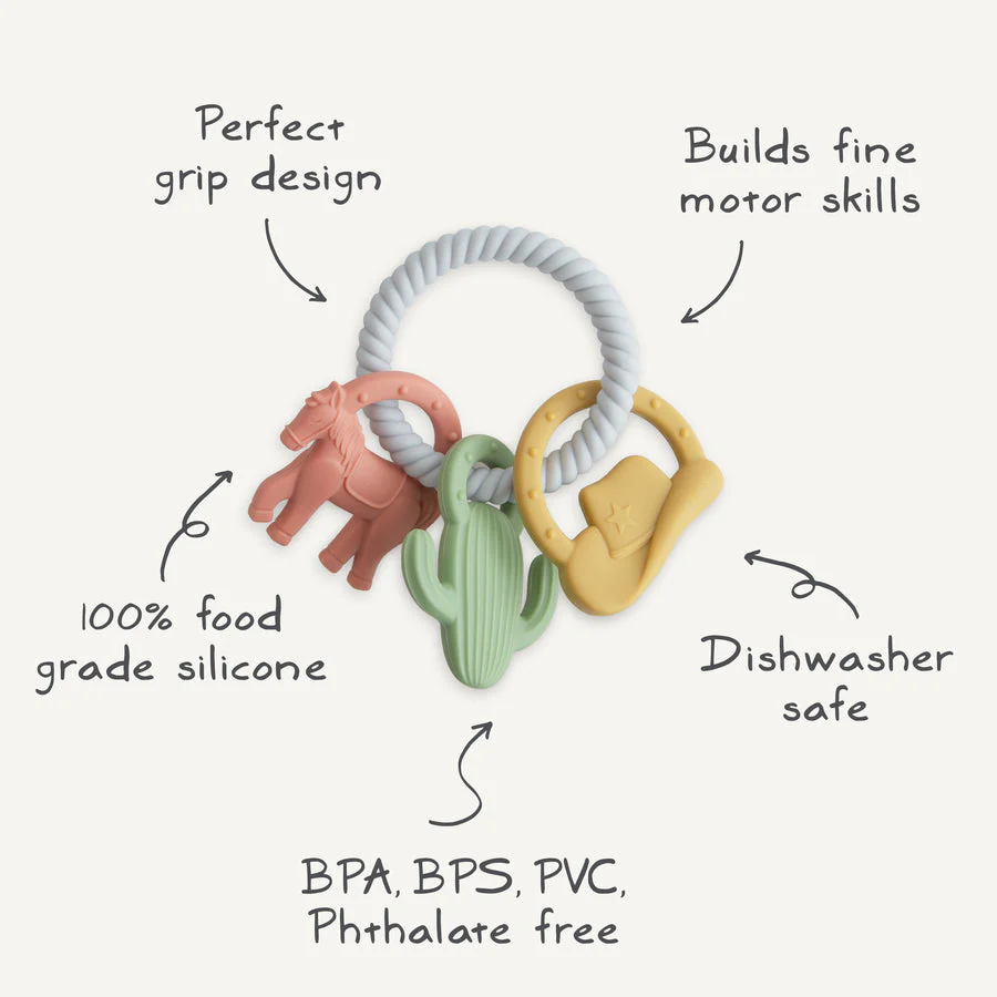 Western Teething Ring by Mushie & Co - Image 6