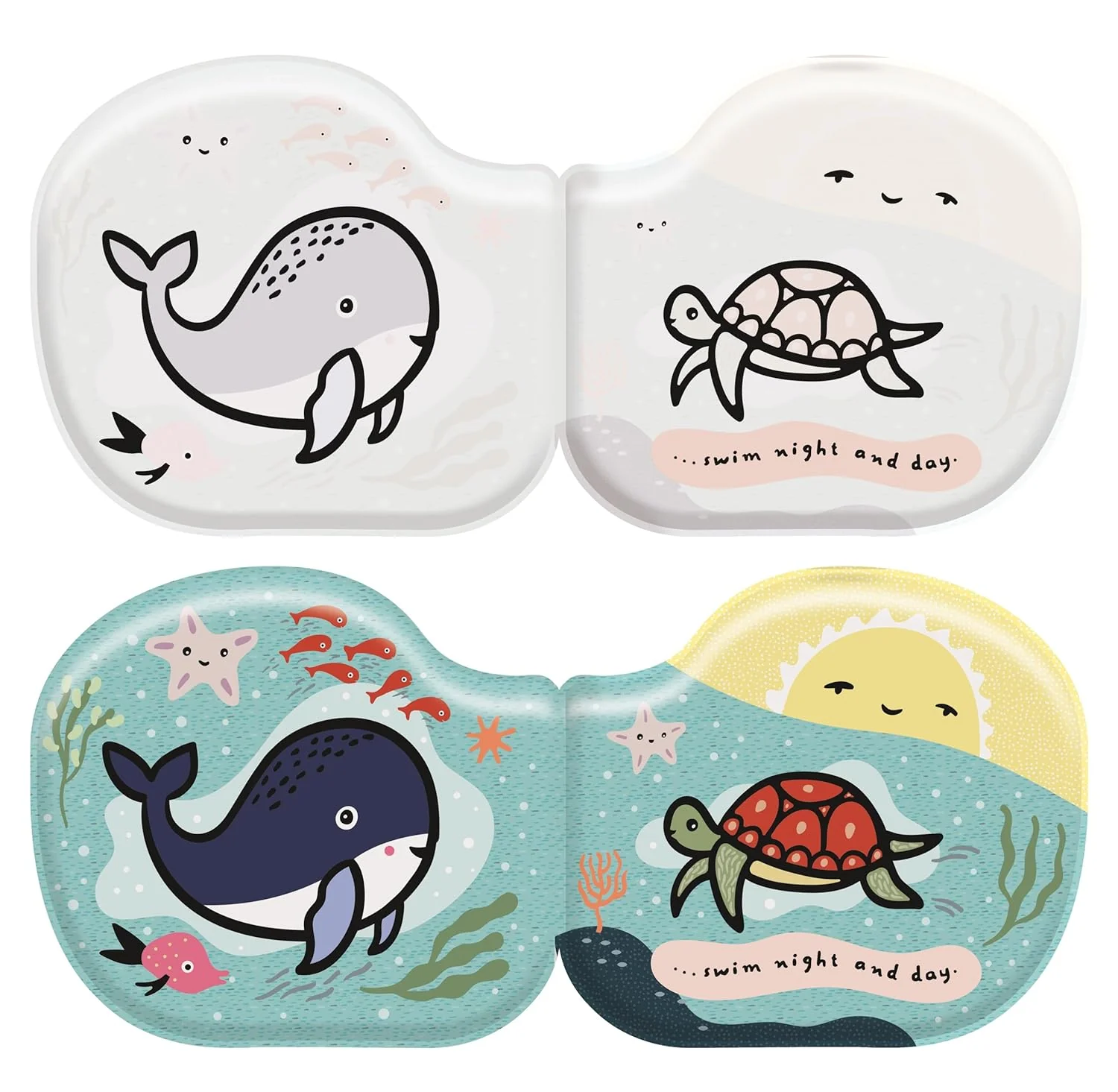Whale and Friends Shaped Bath Book by Wee Gallery - Image 2