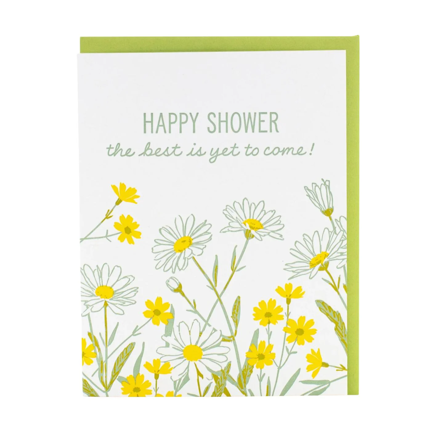 Wild Daisies Shower Card by Smudge Ink