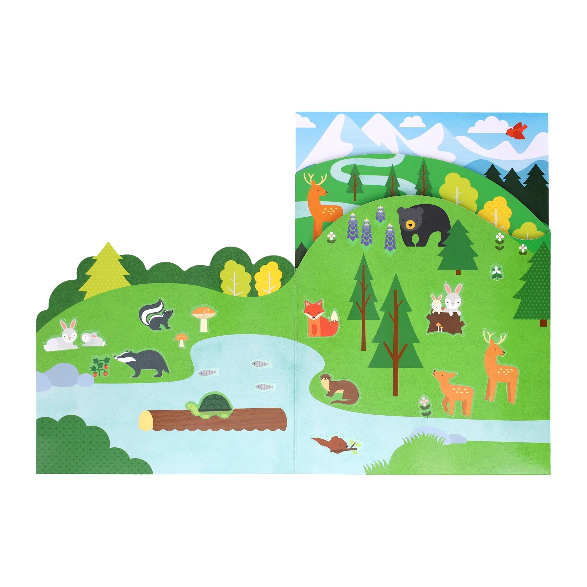 Wild Woodland Sticker Activity Set by Petit Collage - Image 2