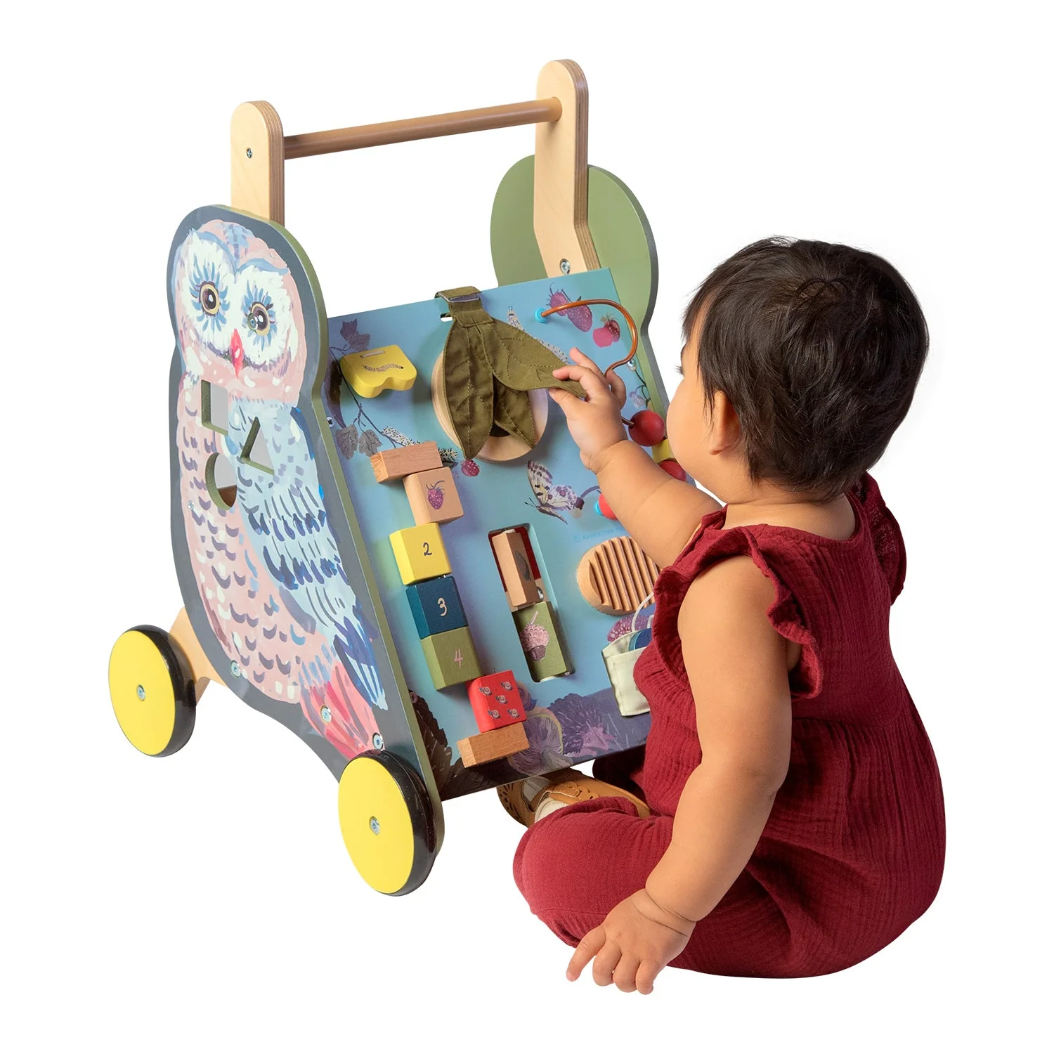 Wildwoods Owl Push Cart by Manhattan Toy - Image 7