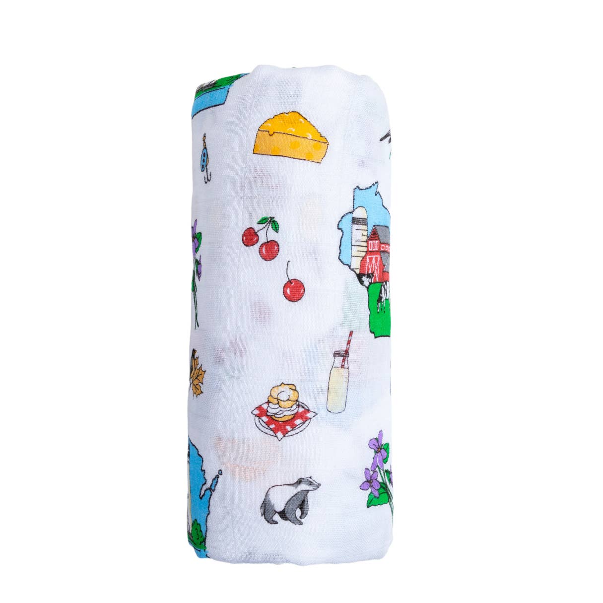 Wisconsin Muslin Swaddle by Little Hometown - Image 2