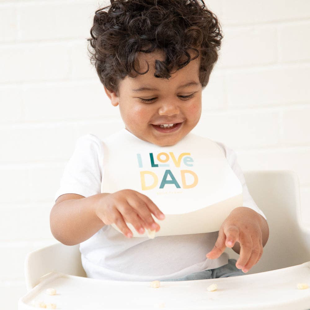 Wonder Bib - I Love Dad by Bella Tunno - Image 3