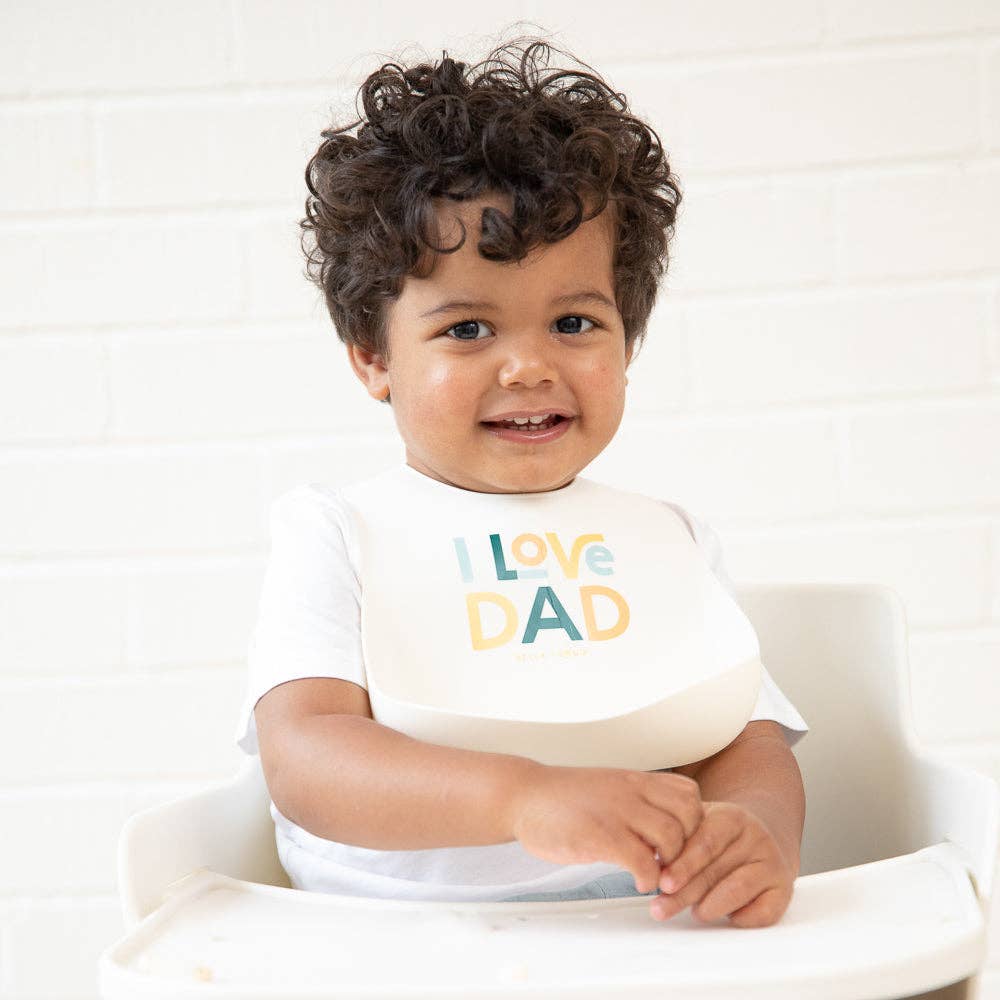 Wonder Bib - I Love Dad by Bella Tunno - Image 4