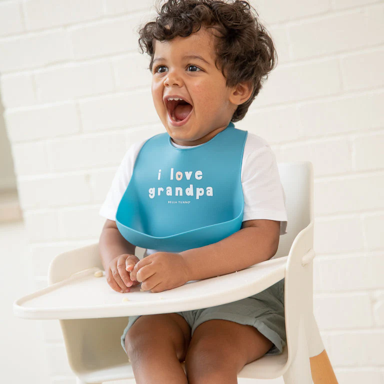 Wonder Bib - I Love Grandpa by Bella Tunno - Image 3
