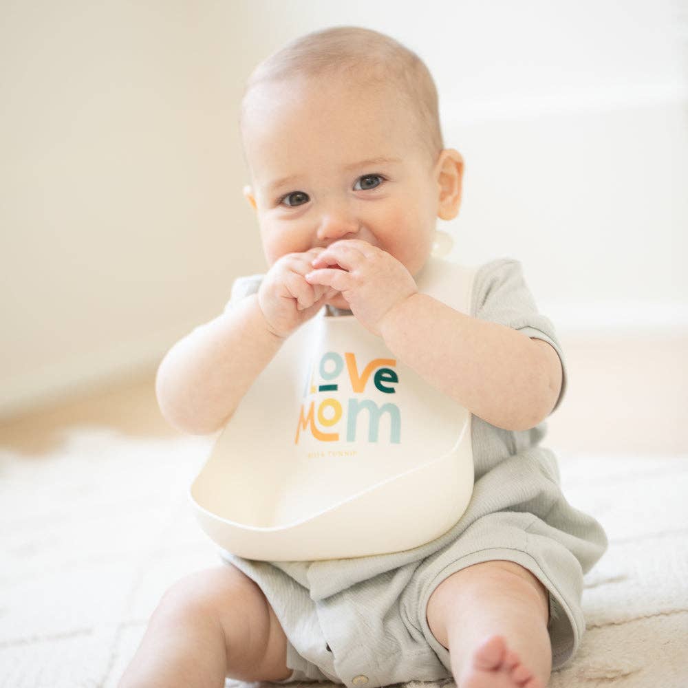 Wonder Bib - I Love Mom by Bella Tunno - Image 4