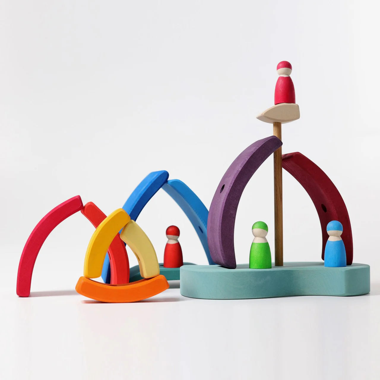 Wooden Boat Stacking Tower by Grimm's - Image 11