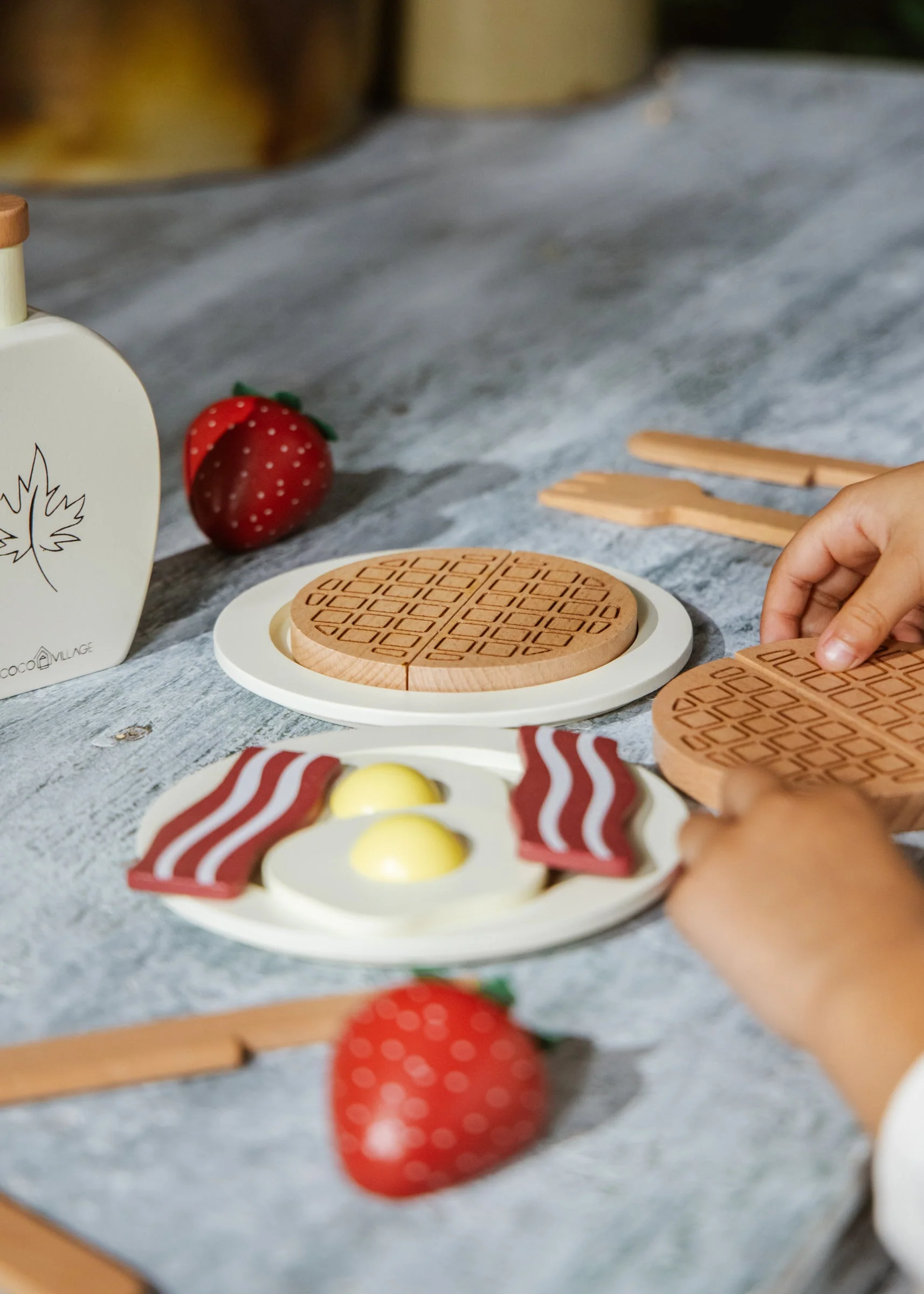 Wooden Brunch Playset by Coco Village - Image 4