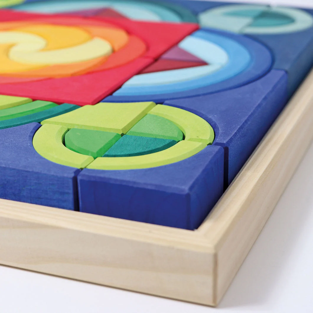 Wooden Building Set Arcs in Squares by Grimm's - Image 3