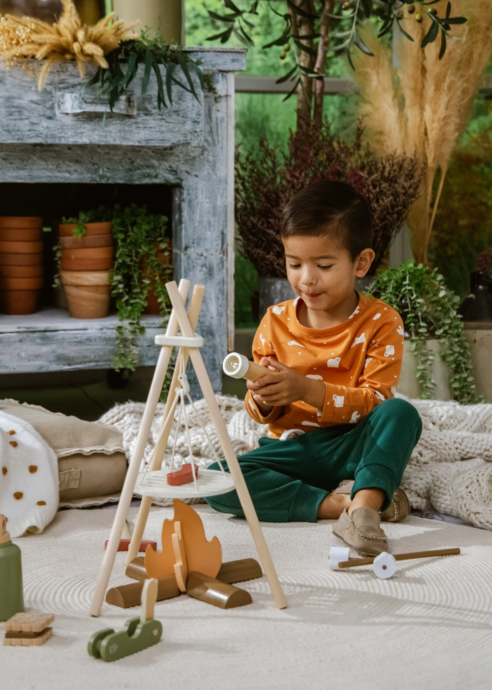 Wooden Camping Playset by Coco Village - Image 3