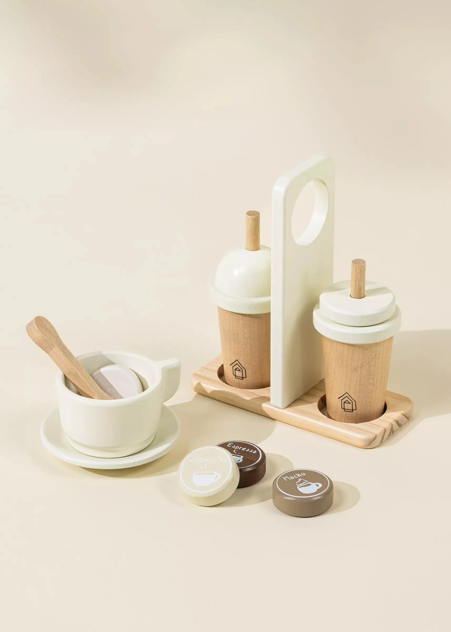 Wooden Coffee Maker Set by Coco Village - Image 7