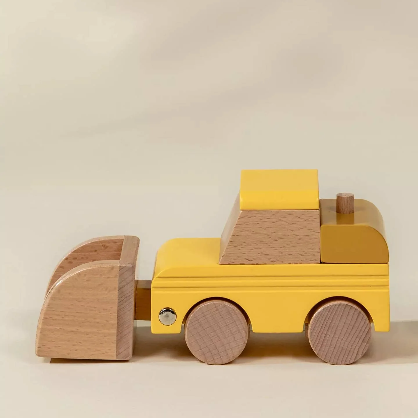 Wooden Construction Vehicle - Bulldozer by Coco Village - Image 4