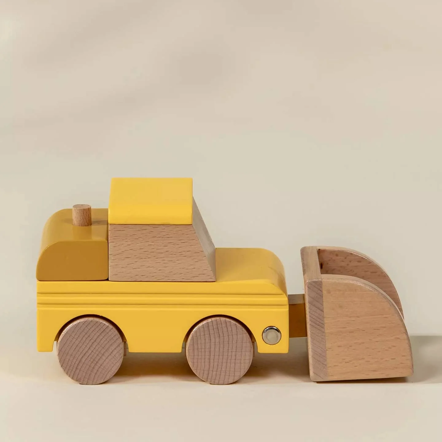 Wooden Construction Vehicle - Bulldozer by Coco Village - Image 5