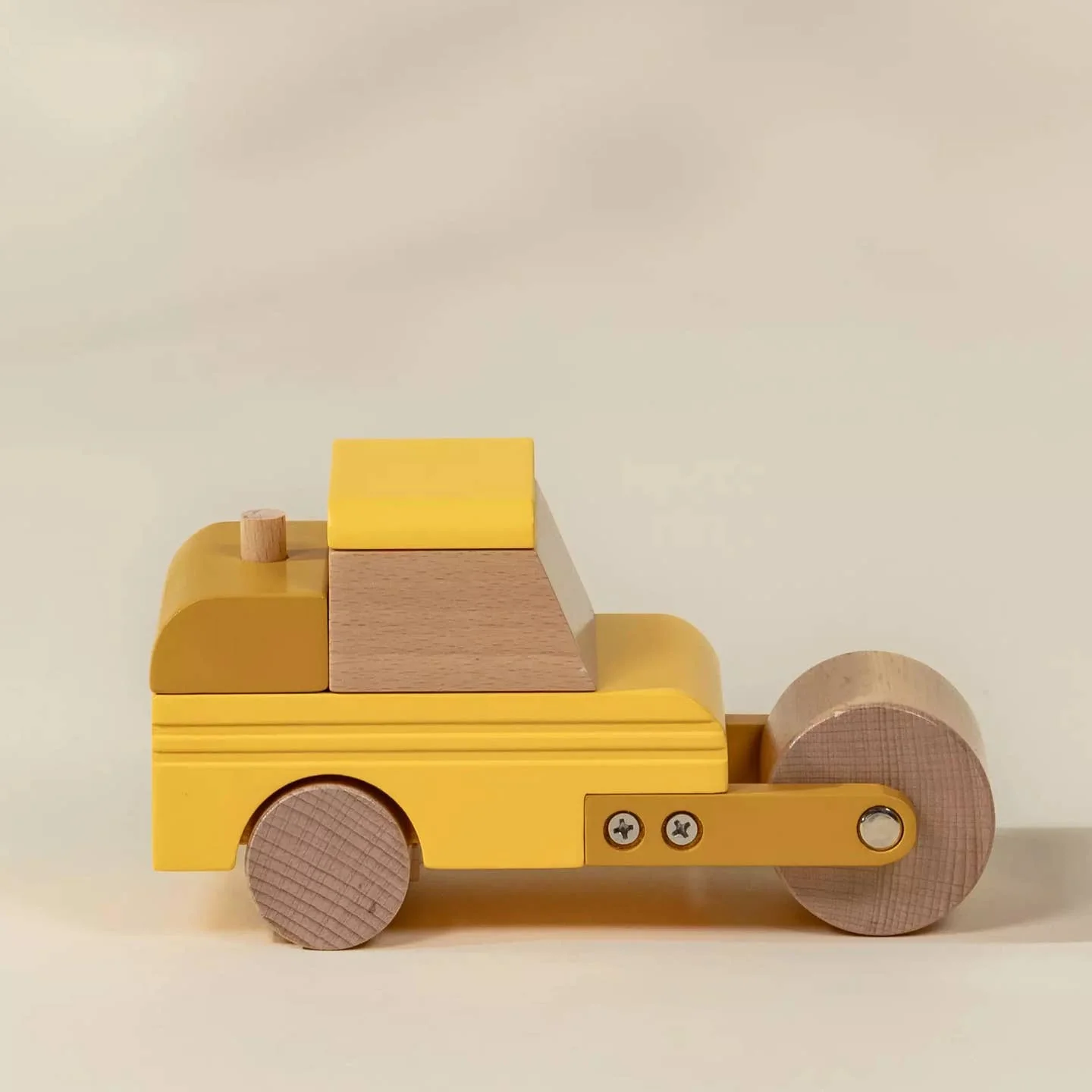 Wooden Construction Vehicle - Compactor by Coco Village - Image 2