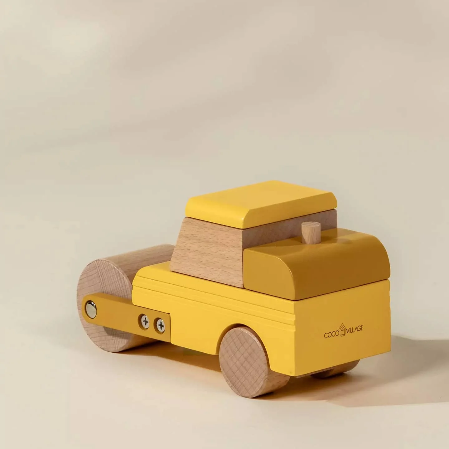 Wooden Construction Vehicle - Compactor by Coco Village - Image 3