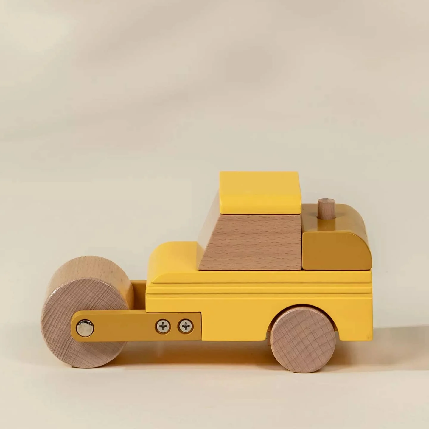 Wooden Construction Vehicle - Compactor by Coco Village - Image 4