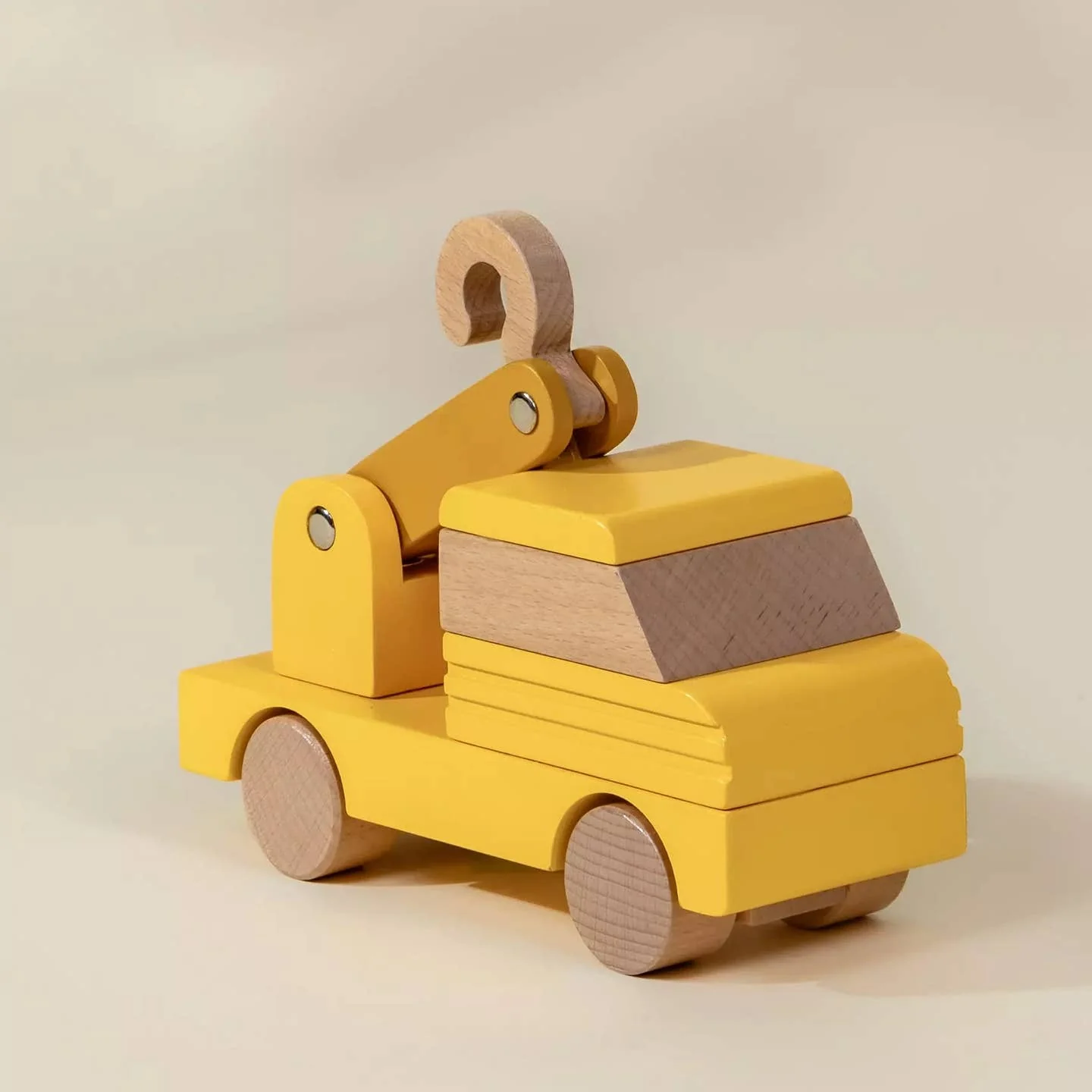 Wooden Construction Vehicle - Tow Truck by Coco Village - Image 2