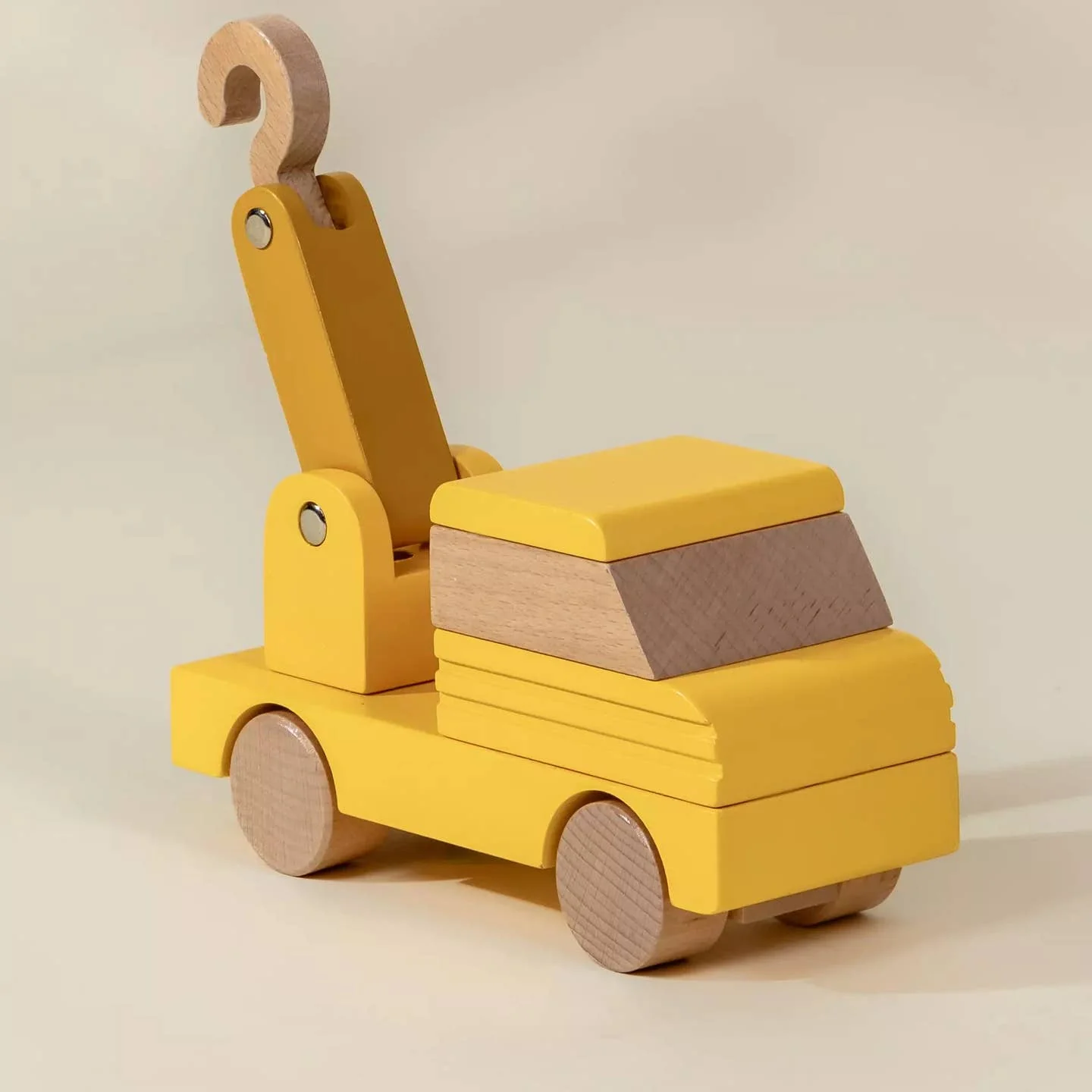 Wooden Construction Vehicle - Tow Truck by Coco Village - Image 4