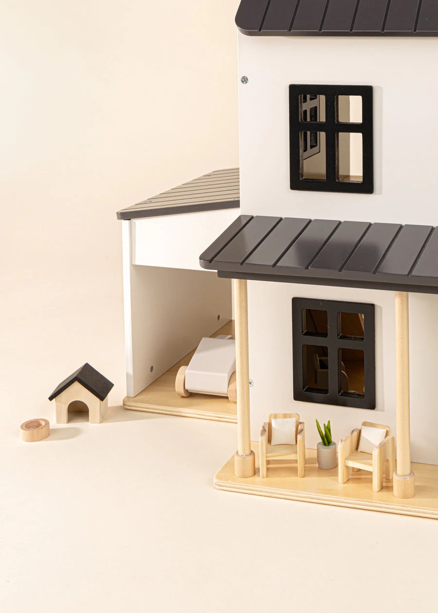 Wooden Doll House Outdoor Furniture and Accessories - 8 Pieces by Coco Village - Image 5