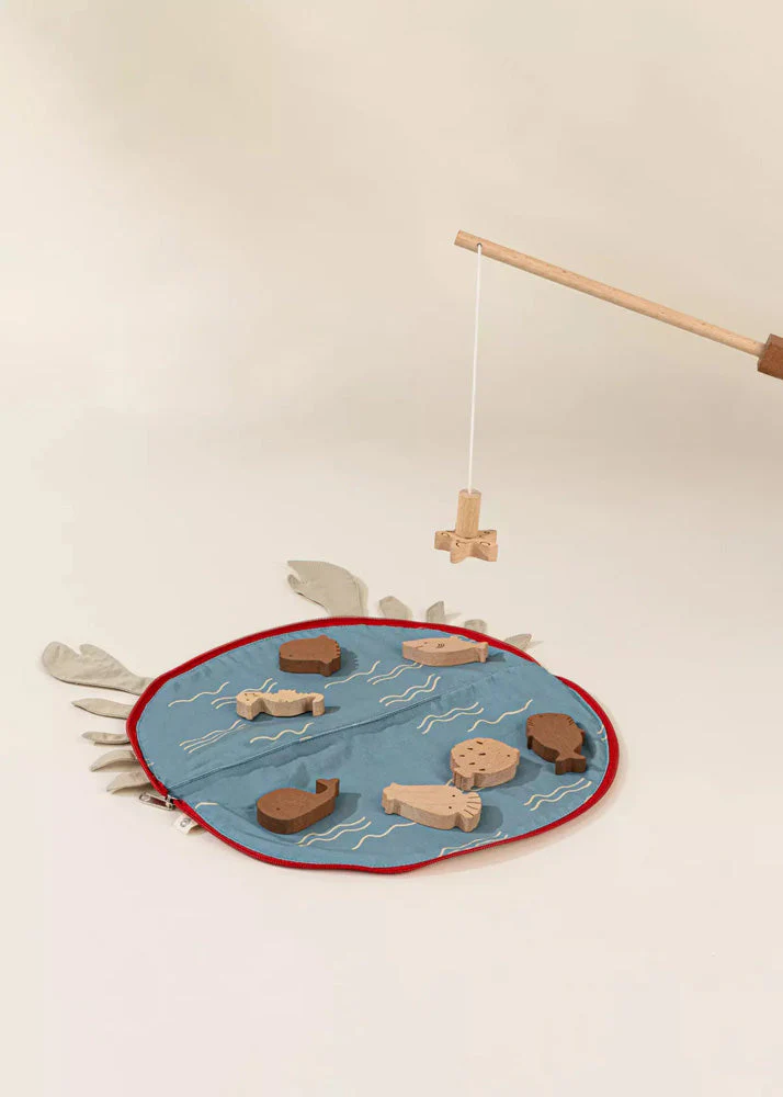 Wooden Fishing Game with Bag by Coco Village - Image 10
