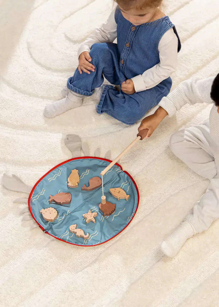 Wooden Fishing Game with Bag by Coco Village - Image 2