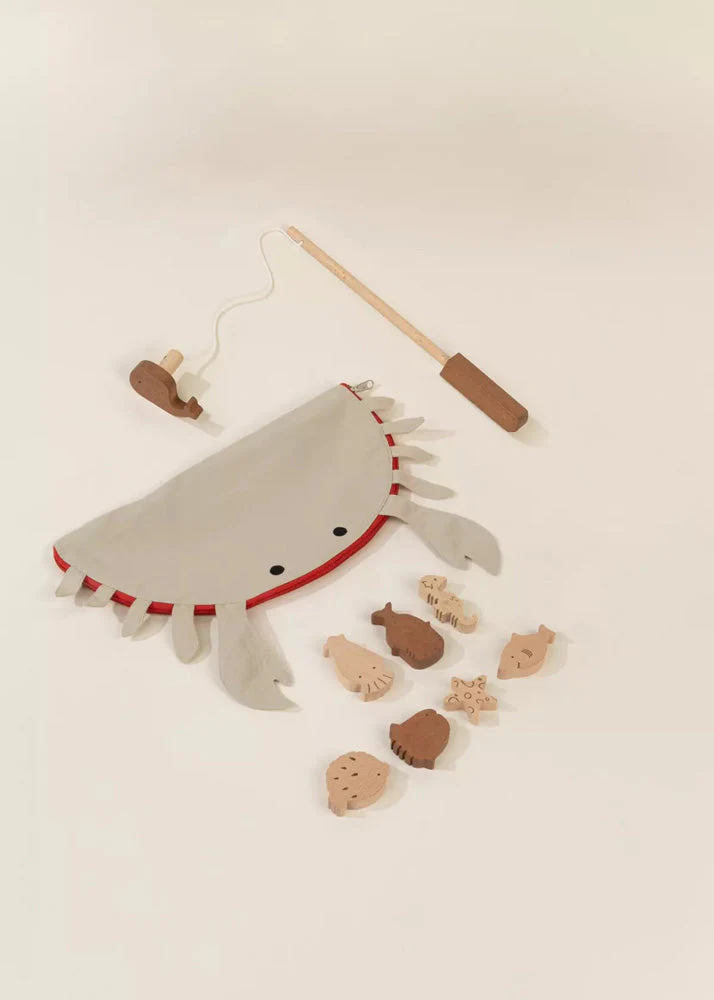 Wooden Fishing Game with Bag by Coco Village - Image 7