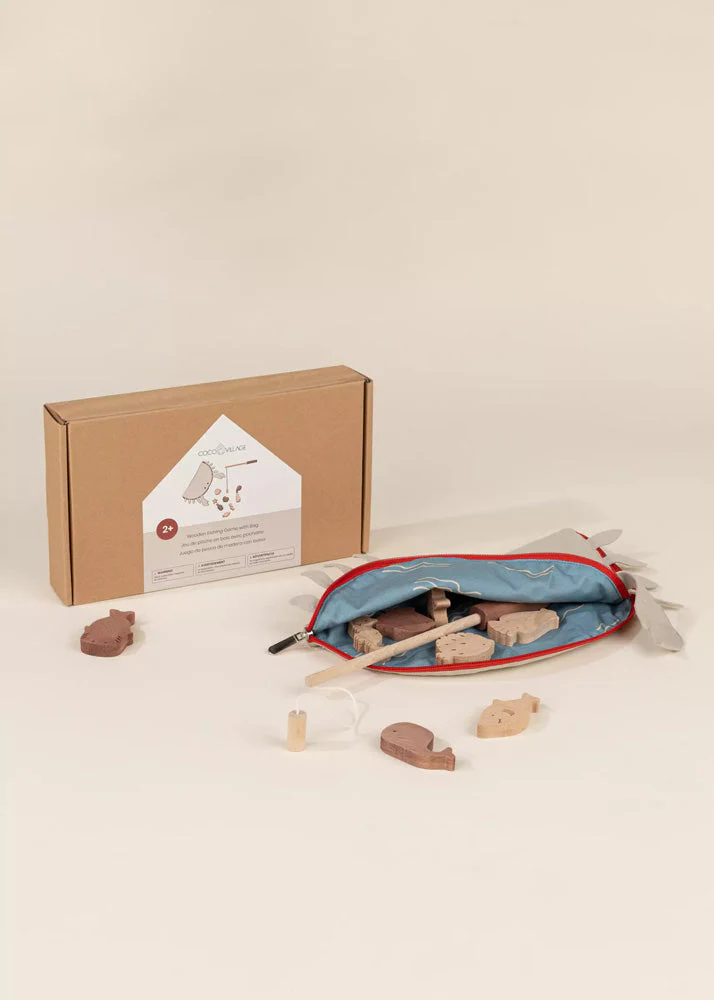 Wooden Fishing Game with Bag by Coco Village - Image 9