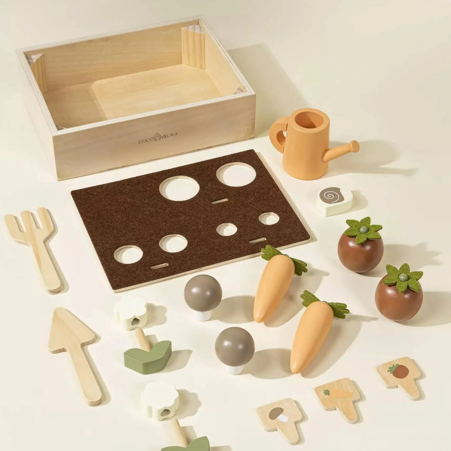 Wooden Gardening Playset and Accessories by Coco Village - Image 3