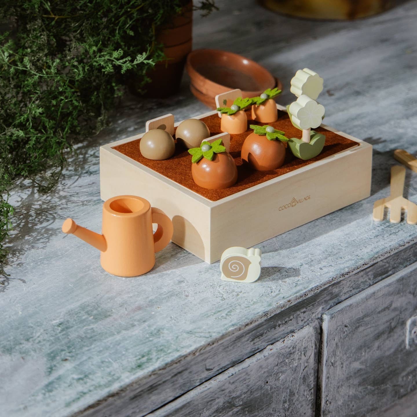 Wooden Gardening Playset and Accessories by Coco Village - Image 4