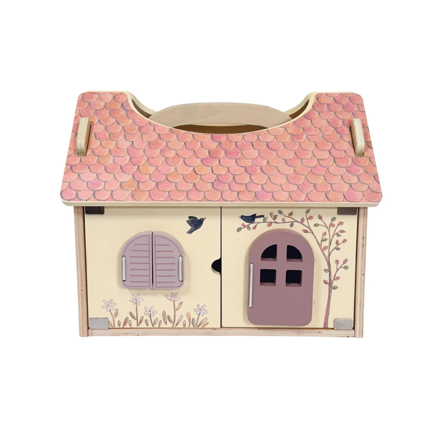 Wooden House with Plush Bears by Egmont