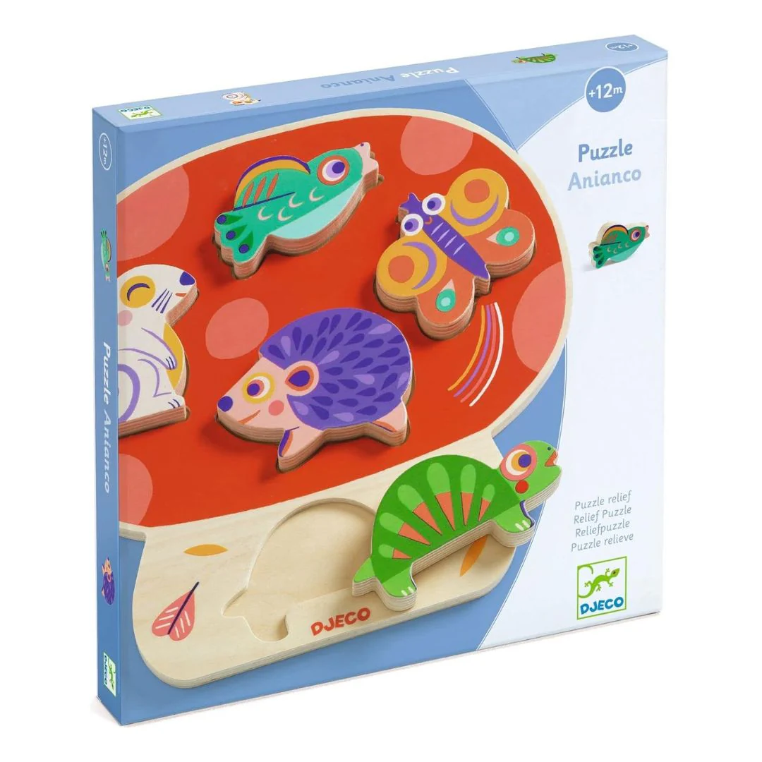 Wooden Puzzle - Anianco by Djeco - Image 2