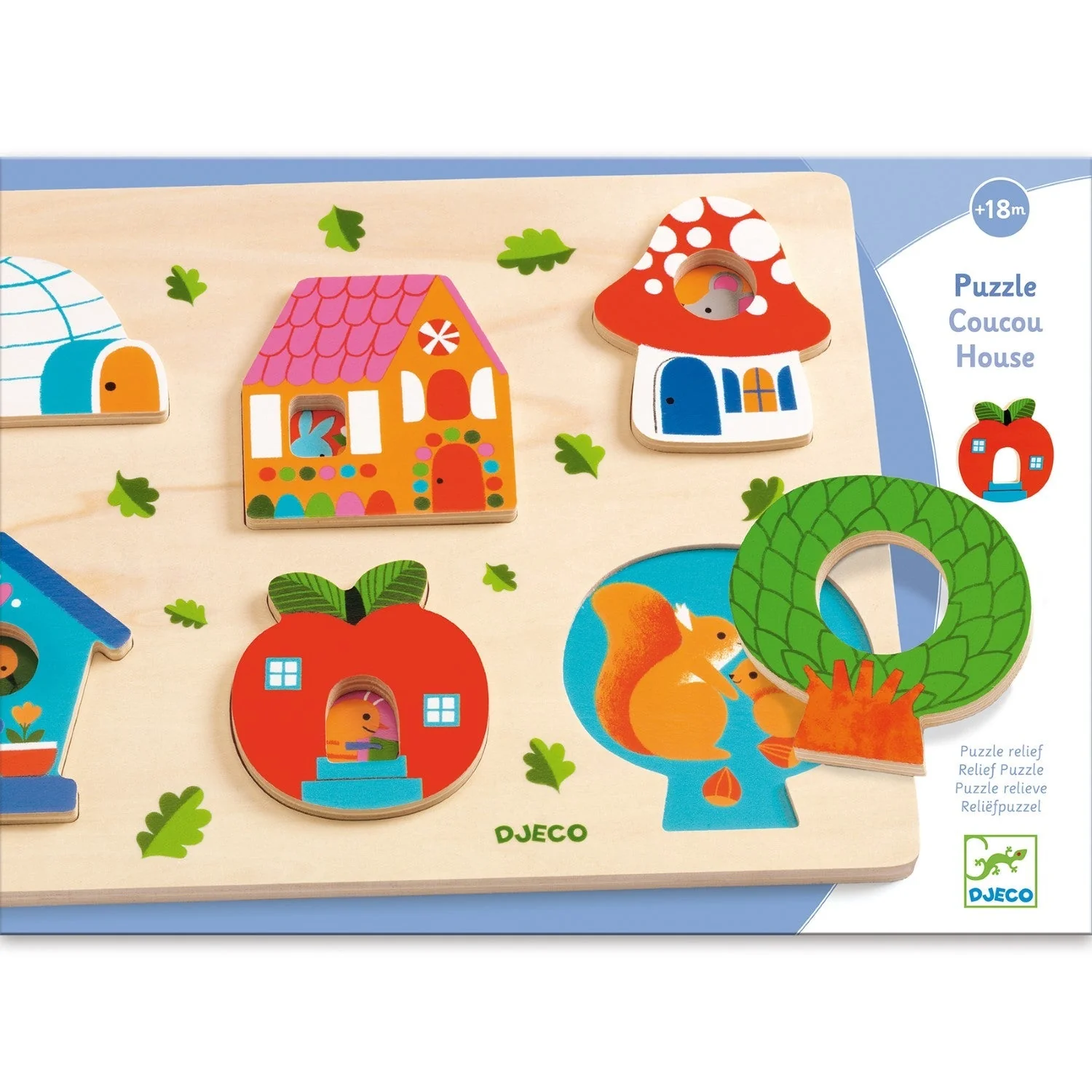 Wooden Puzzle - Coucou House by Djeco - Image 4