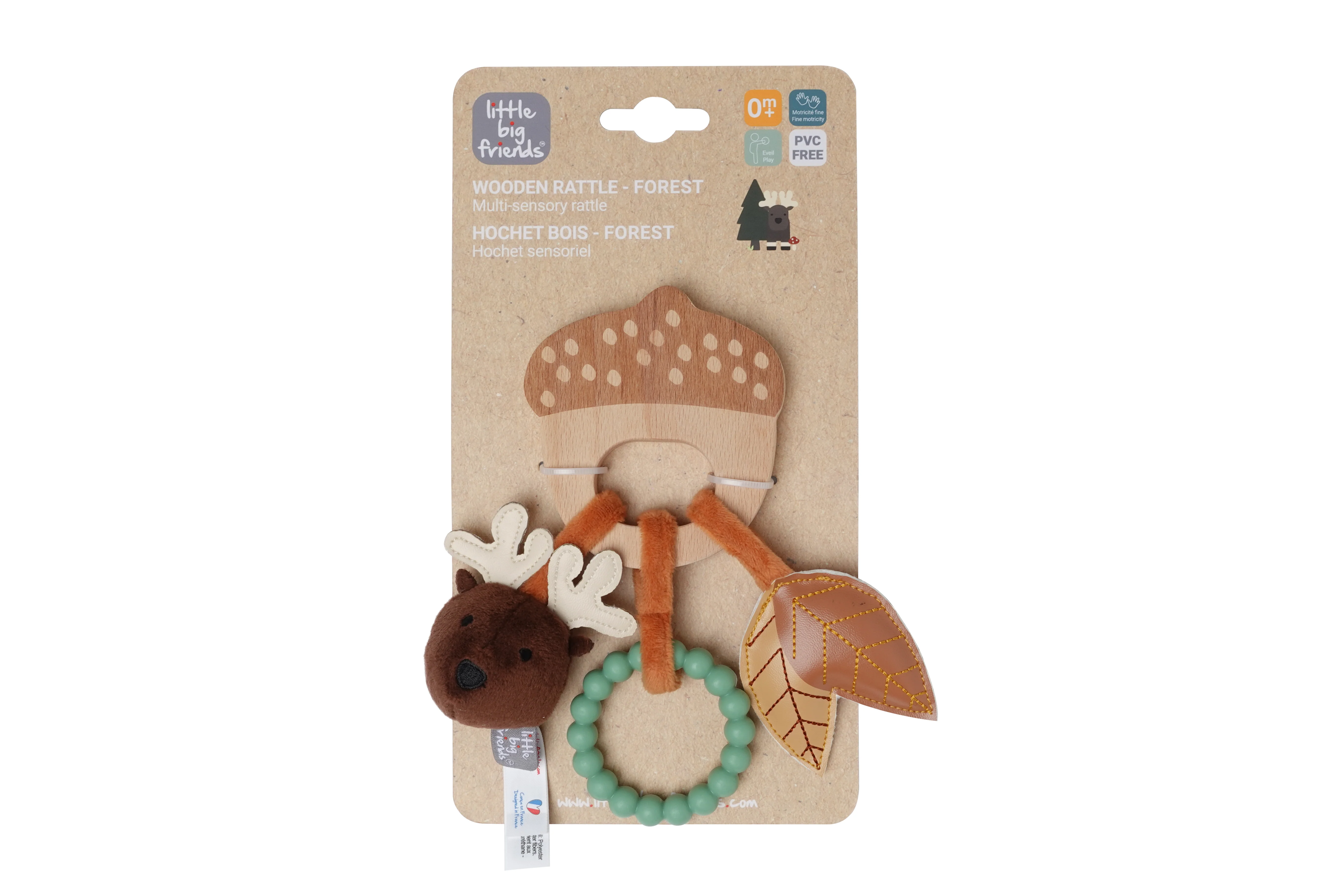 Wooden Rattle - Forest by Little Big Friends - Image 5