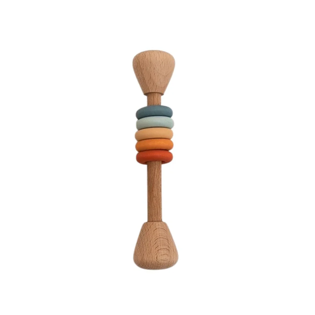 Wooden Rings Rattle - Lagoon by Sabo Concept
