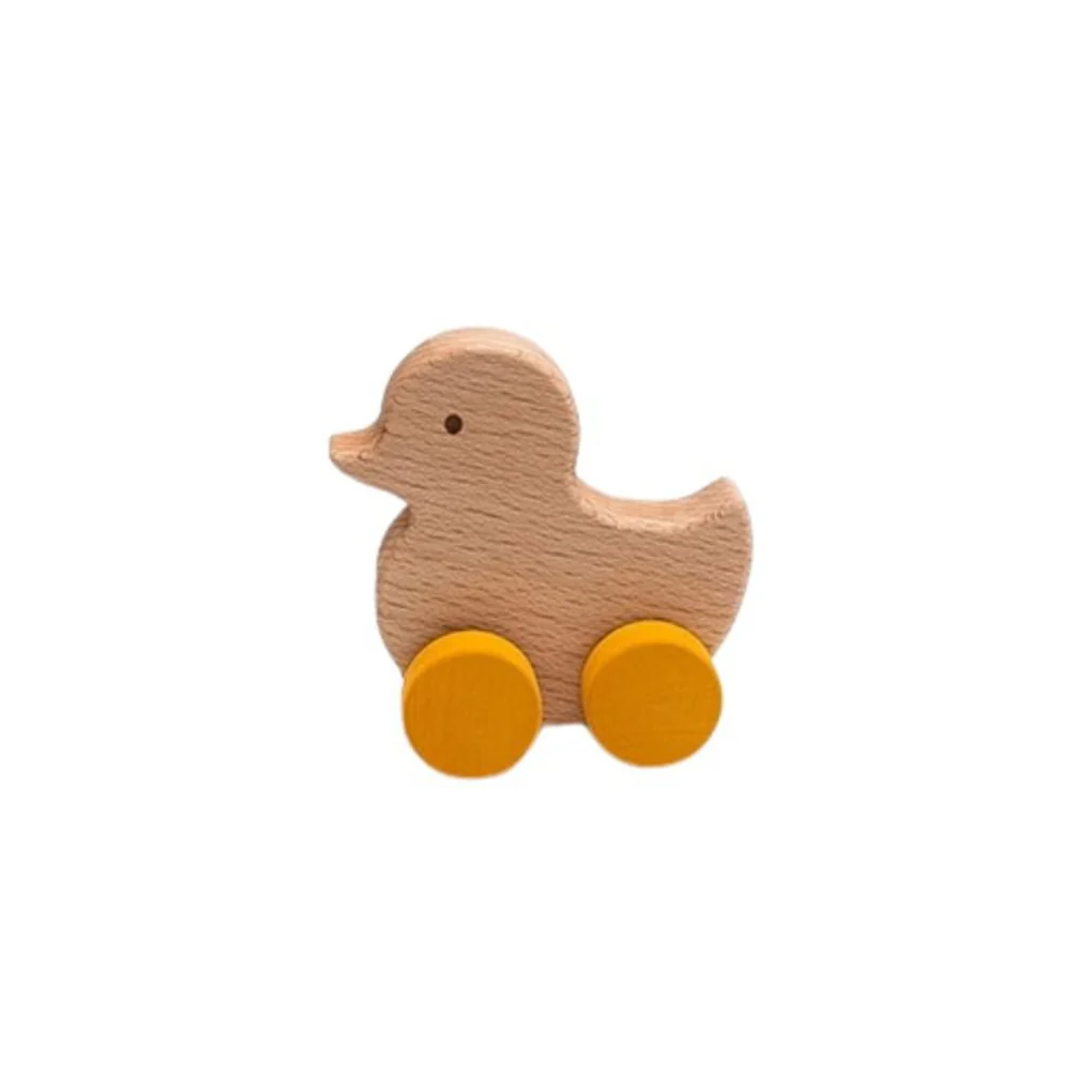 Wooden Rolling Duck - Yellow by Sabo Concept