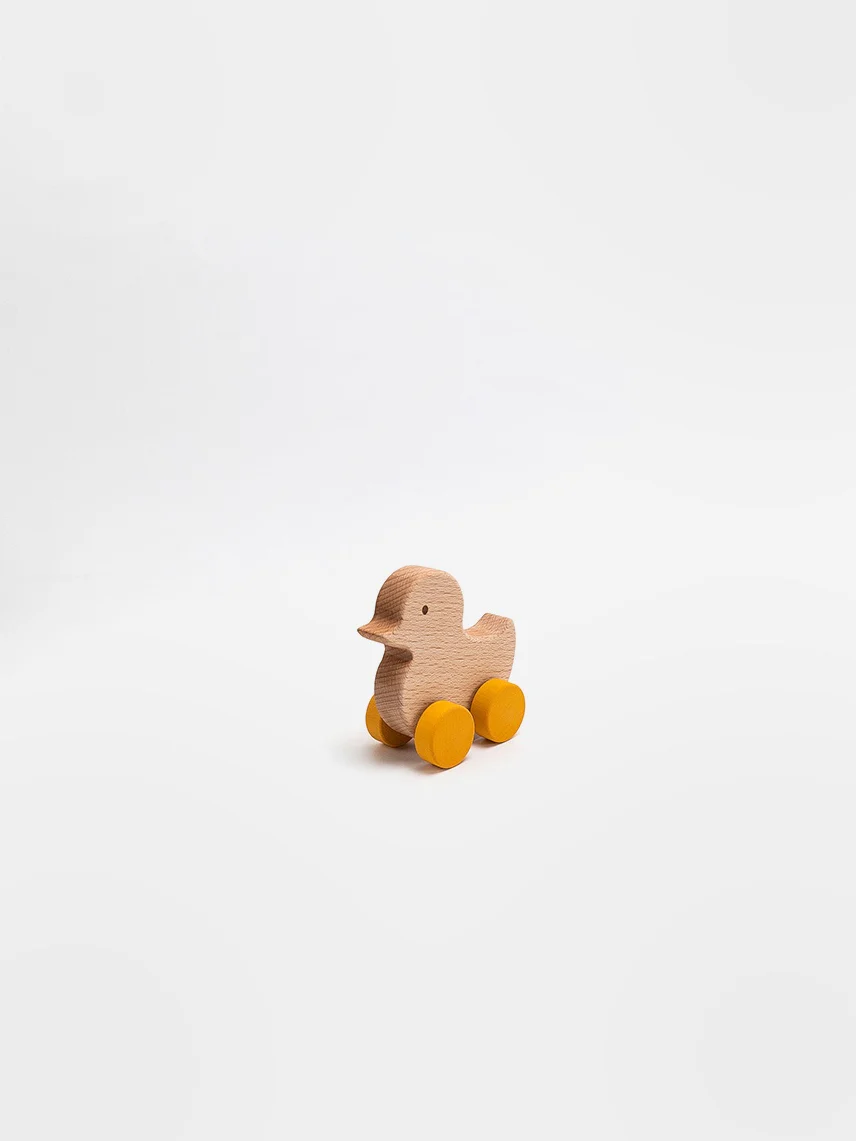 Wooden Rolling Duck - Yellow by Sabo Concept - Image 4