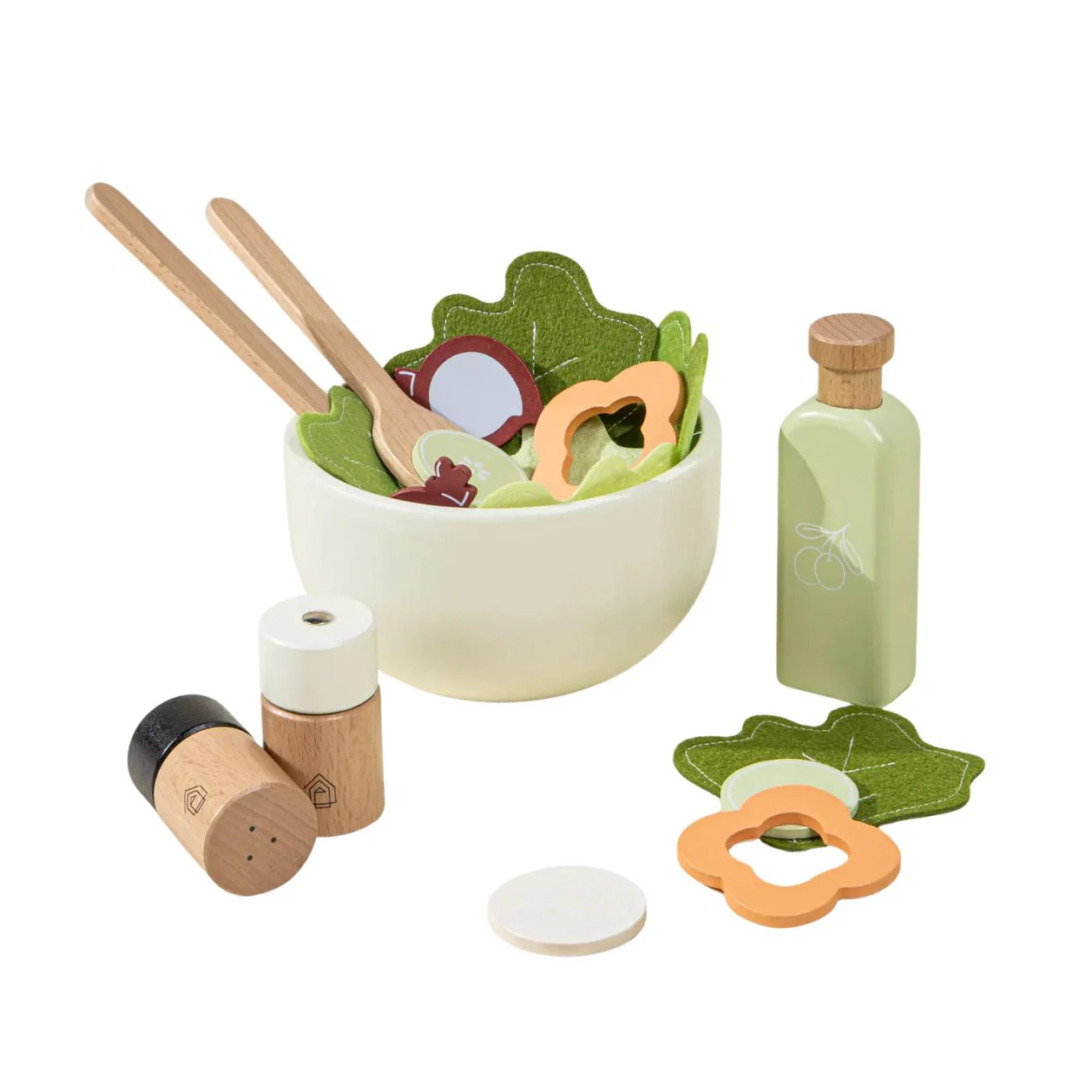 Wooden Salad Playset by Coco Village