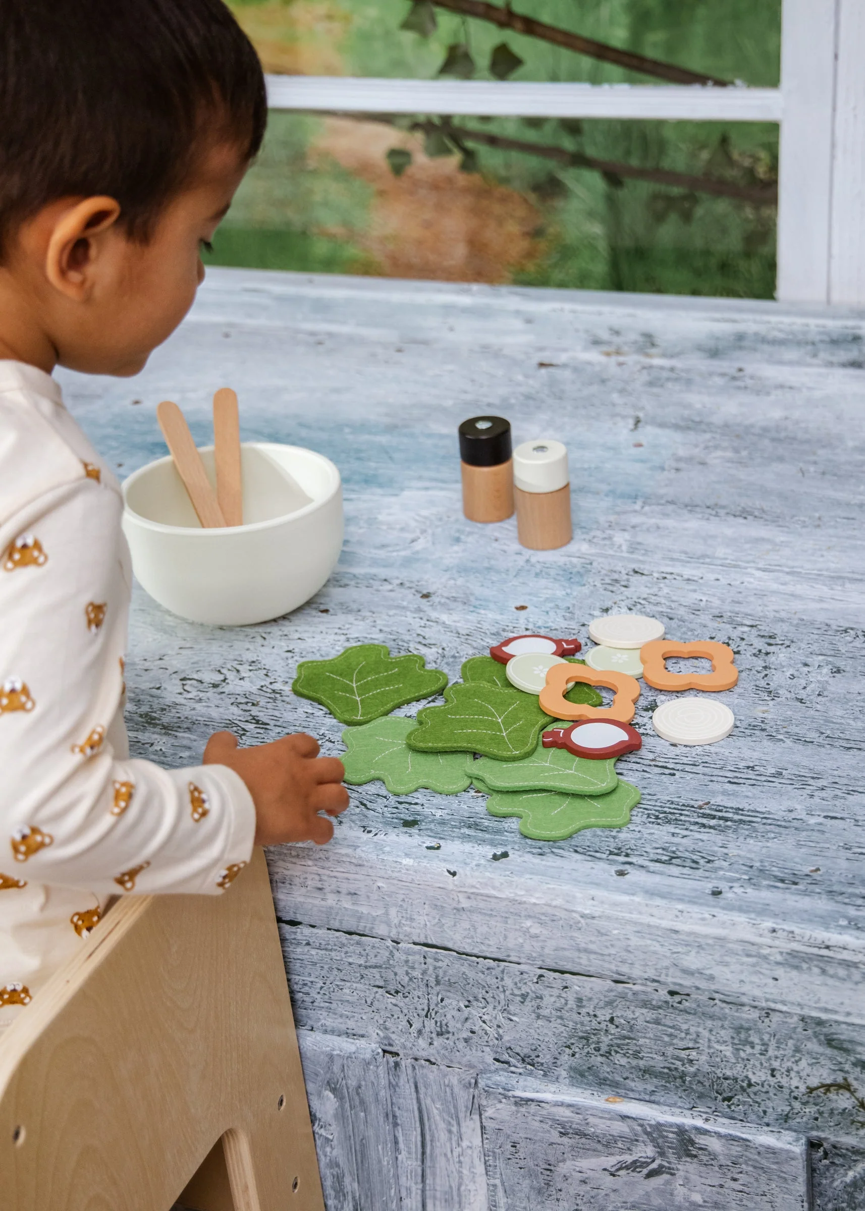 Wooden Salad Playset by Coco Village - Image 3