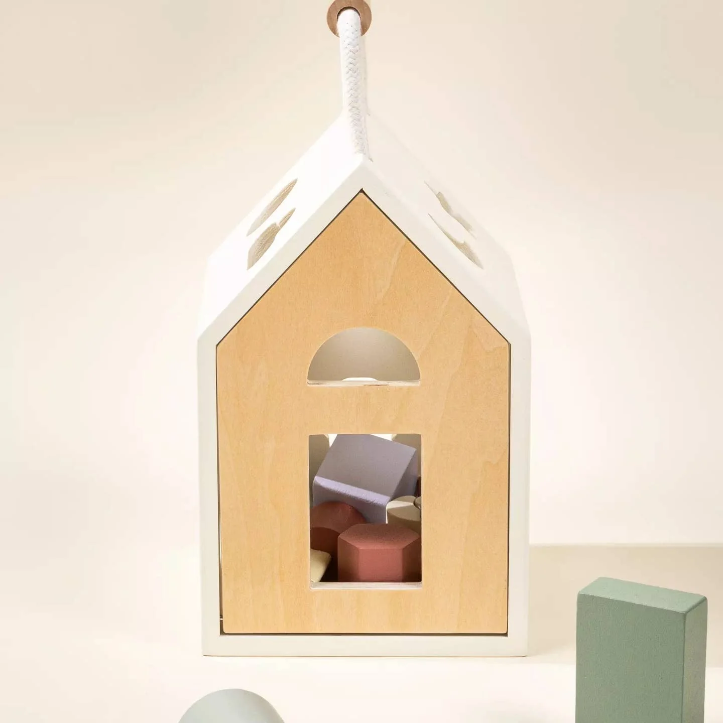 Wooden Shapes Sorting House by Coco Village - Image 5