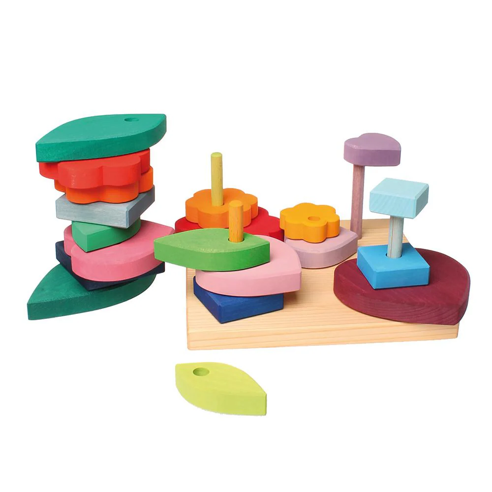 Wooden Stacking Game Shapes by Grimm's - Image 4