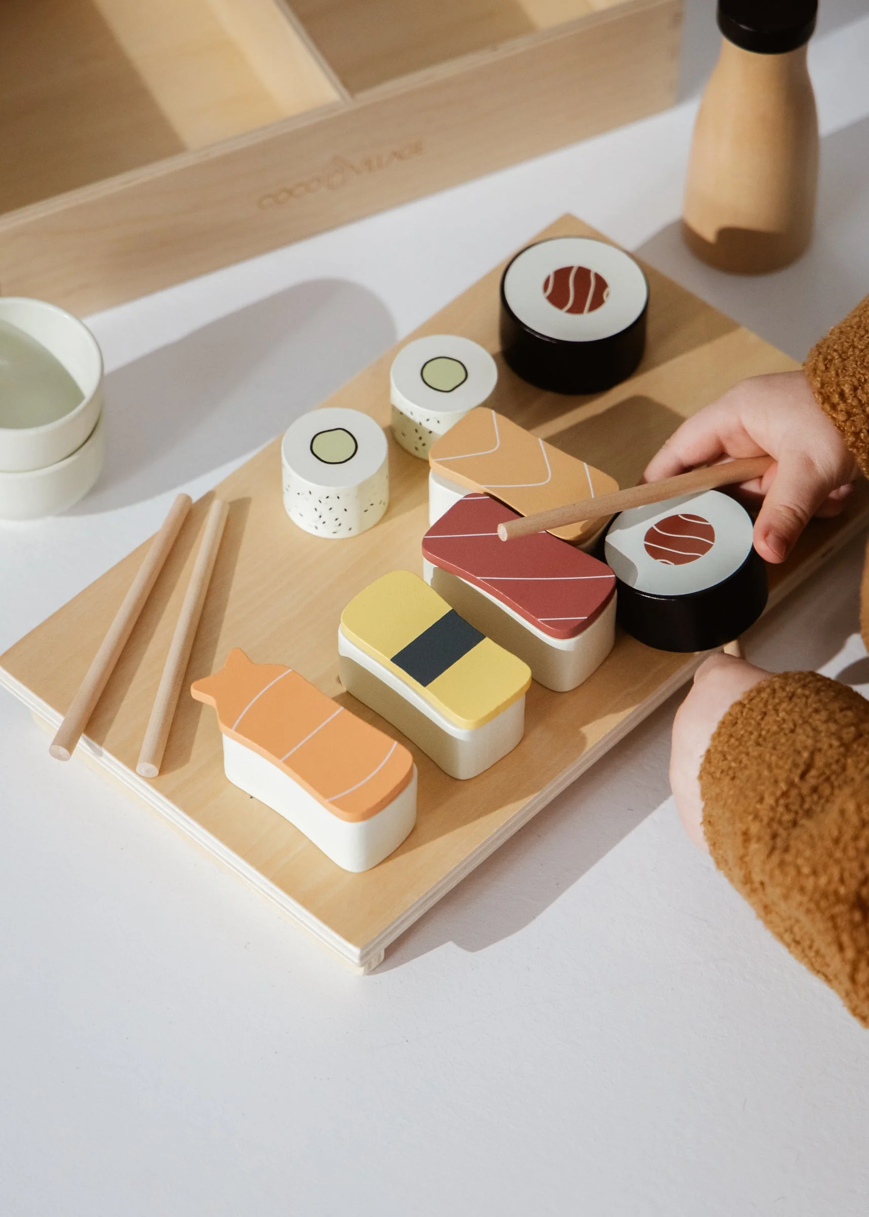 Wooden Sushi Playset by Coco Village - Image 3