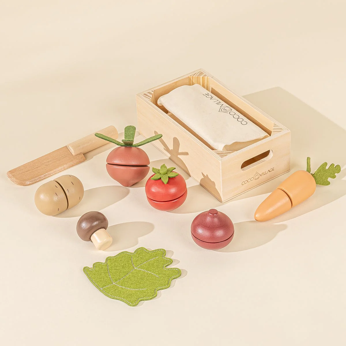 Wooden Vegetables Playset by Coco Village - Image 2